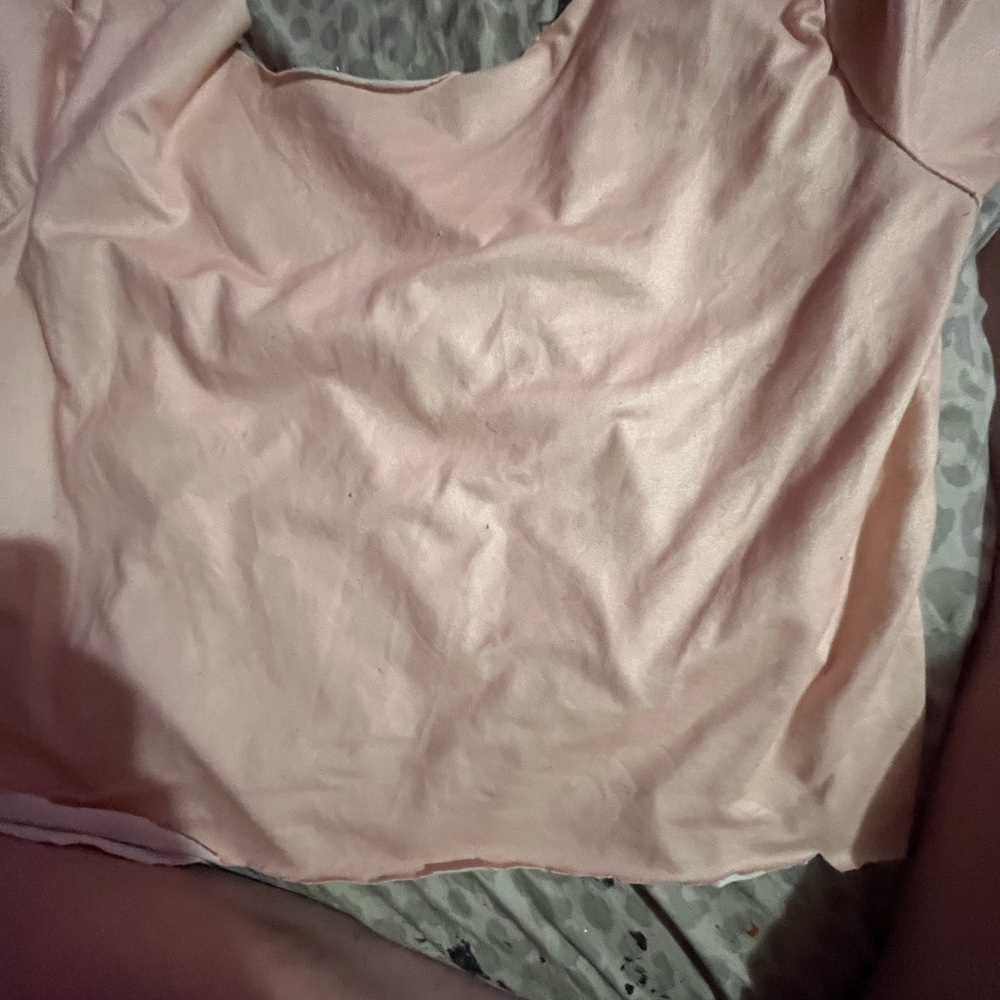 Time and Tru Light Pink Crop Top